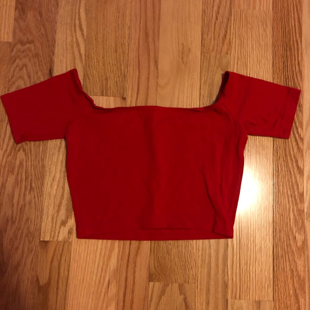 Off the shoulder crop top